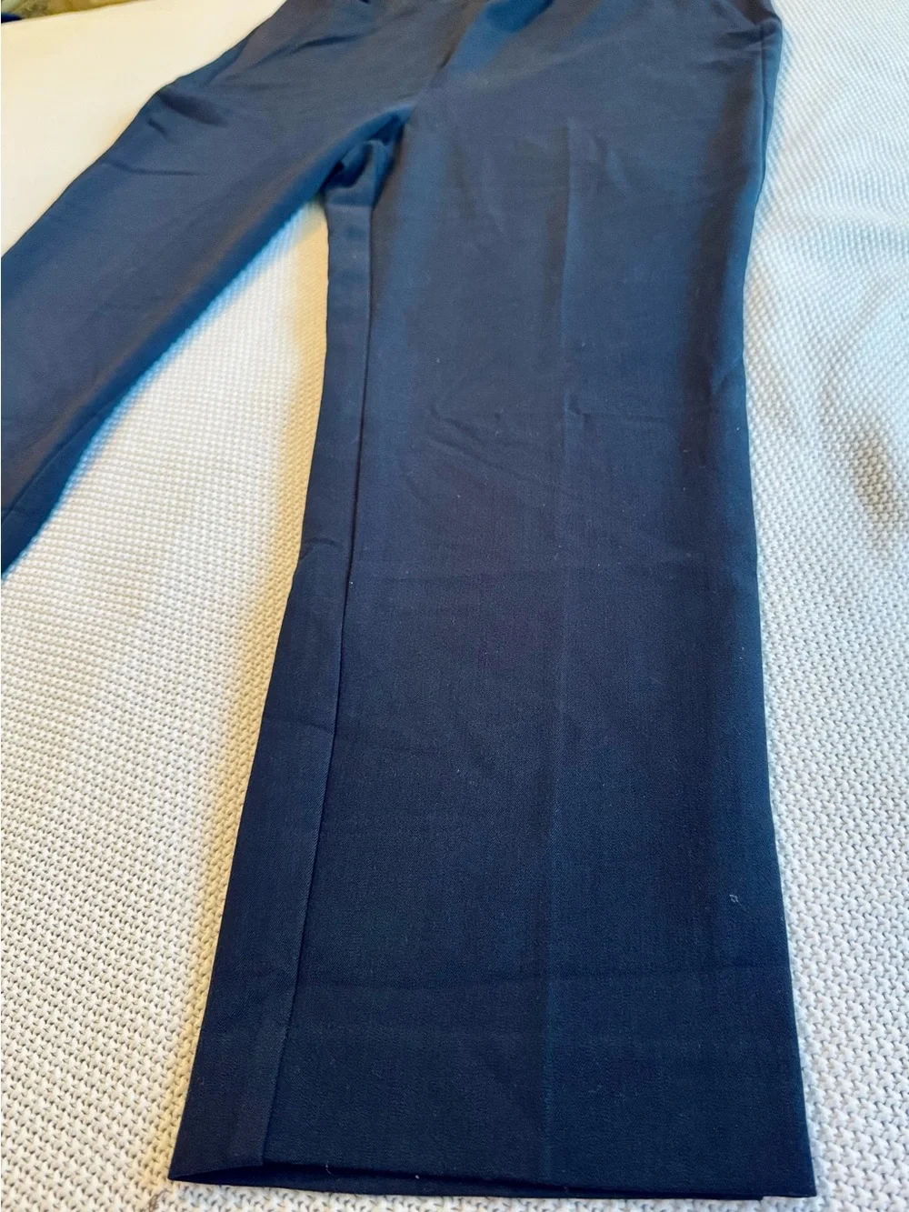 JONES NEW YORK Navy Blue Stretch Trousers Dress Pants — #164 LHP